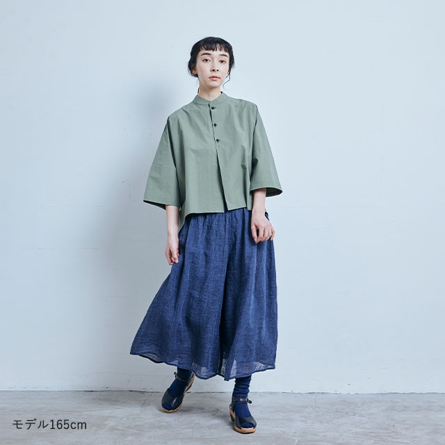 週末お値下げ：中川政七商店：完売『タイプライター生地の羽織りシャツ』試着のみ タイプライター生地の羽織りシャツ｜衣料品｜中川政七商店 公式