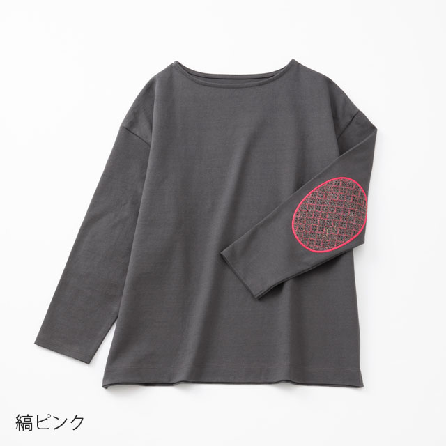 布ぬのバスクシャツ ラッセル編み