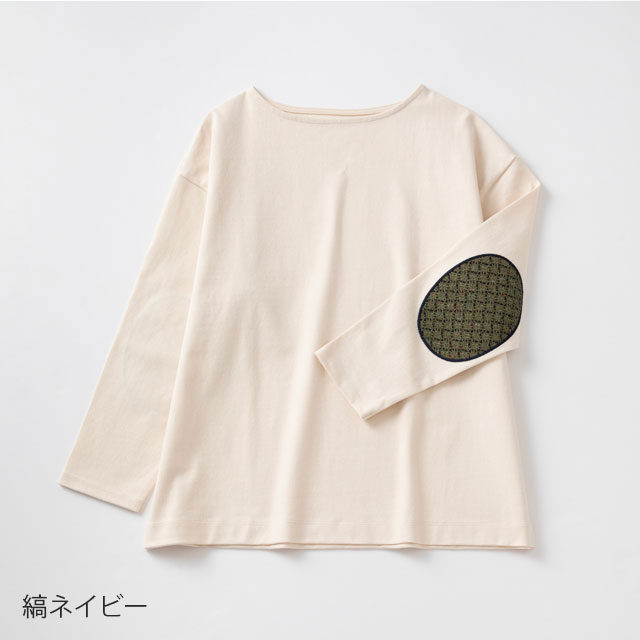 布ぬのバスクシャツ ラッセル編み