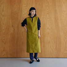 麻の高密度織　ワンピース