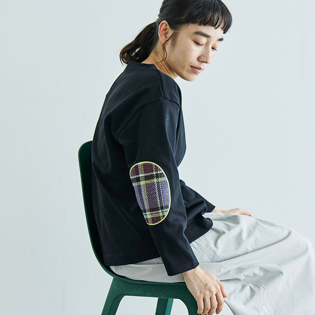 布ぬのバスクシャツ ネップ糸綾織