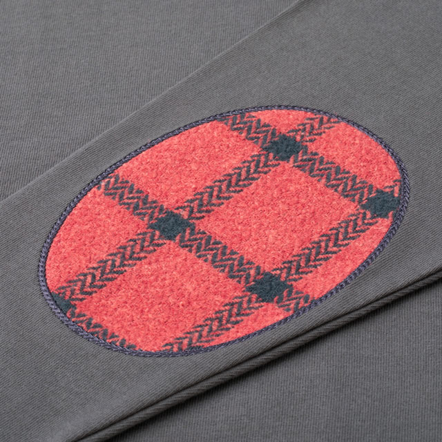 布ぬのバスクシャツ　ネップ糸綾織