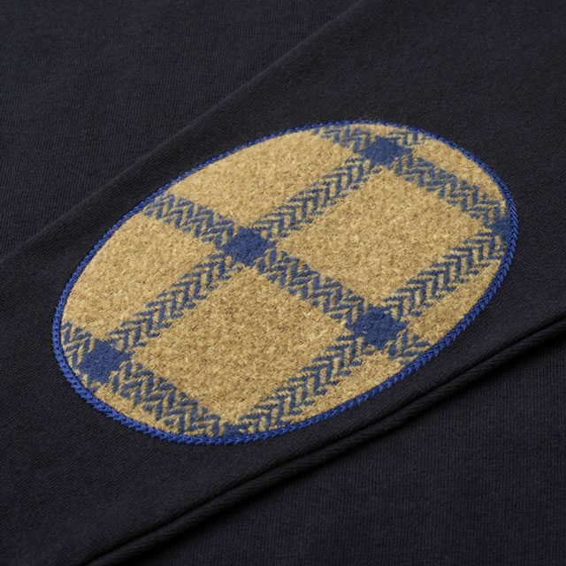 布ぬのバスクシャツ　ネップ糸綾織