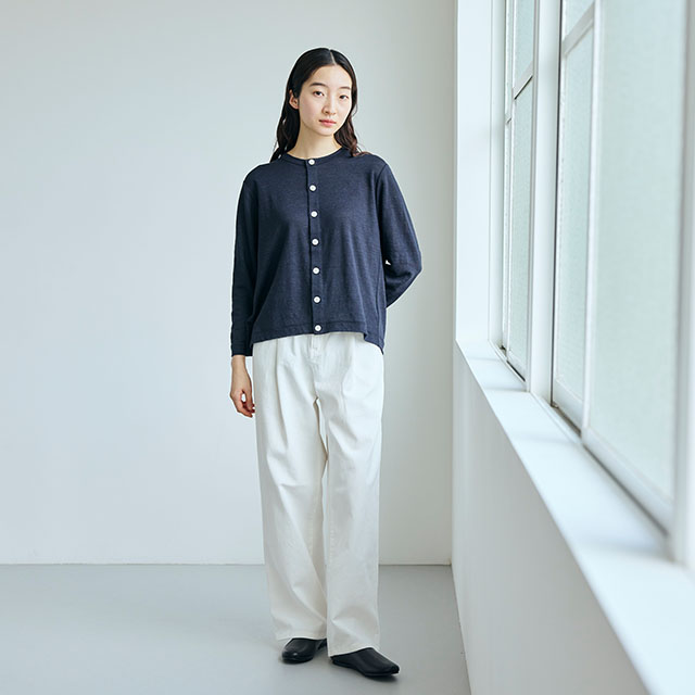 麻の天竺編み カーディガン｜衣料品｜中川政七商店 公式サイト