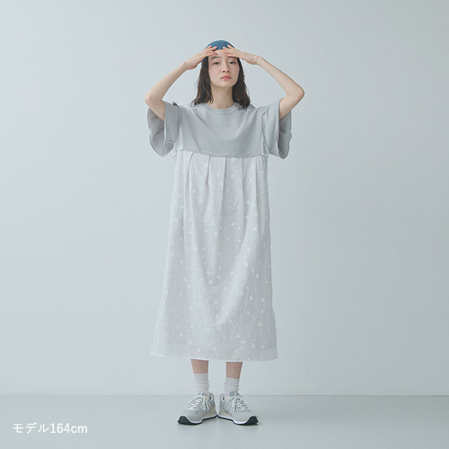 布ぬのワンピース　びいどろクラッシュ