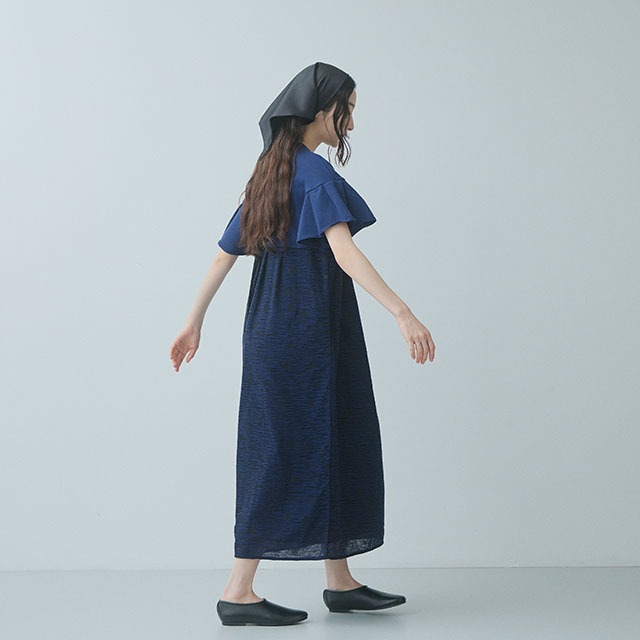 布ぬのワンピース　びいどろクラッシュ
