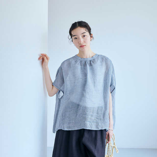 web限定セール 麻のかや織 ブラウス｜衣料品｜中川政七商店 公式サイト トップス