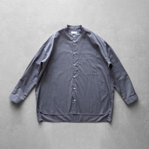 ギザコットンブロードバンドカラーオーバーシャツ