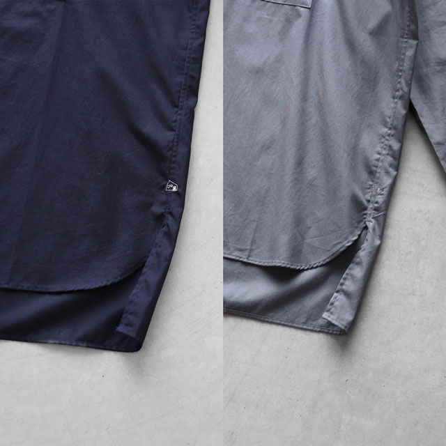 ギザコットンブロードバンドカラーオーバーシャツ グレー ユニセックス