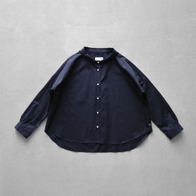 ギザコットンブロードワイドブラウス グレー F