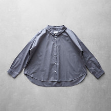 ギザコットンブロードワイドブラウス