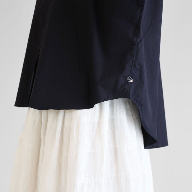 ギザコットンブロードワイドブラウス グレー F