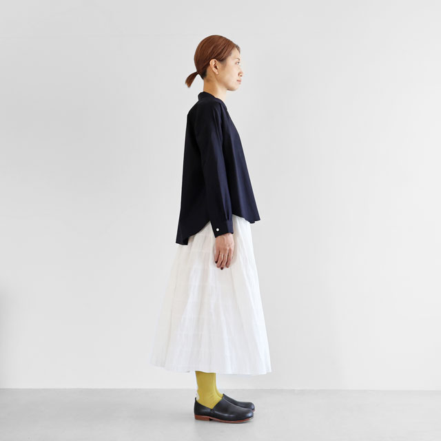 ギザコットンブロードワイドブラウス グレー F