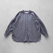 ギザコットンブロードバルーンスリーブブラウス