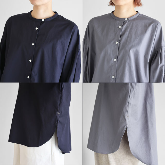 ギザコットンブロードバルーンスリーブブラウス グレー F