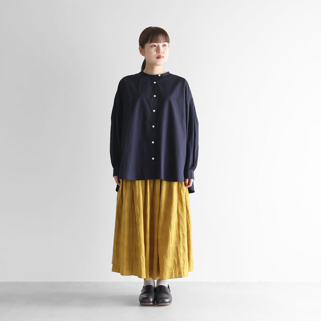 ギザコットンブロードバルーンスリーブブラウス グレー F