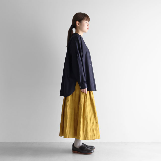 ギザコットンブロードバルーンスリーブブラウス グレー F