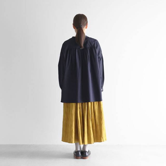 ギザコットンブロードバルーンスリーブブラウス グレー F