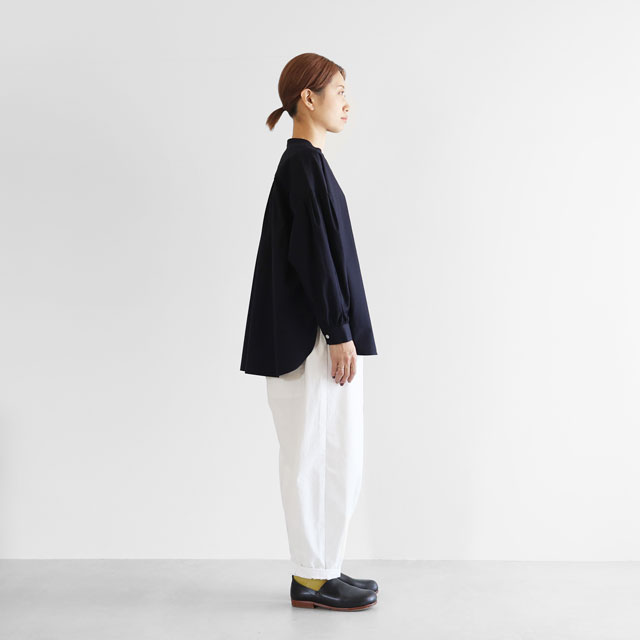 ギザコットンブロードバルーンスリーブブラウス グレー F