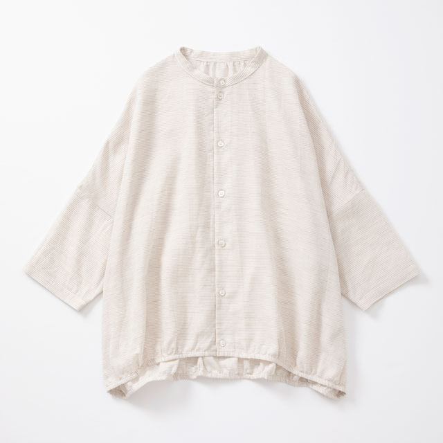 新品未使用　中川政七商店　畝織織ブラウス 季節の変わり目から取り入れたい服－お客様のお声をご紹介