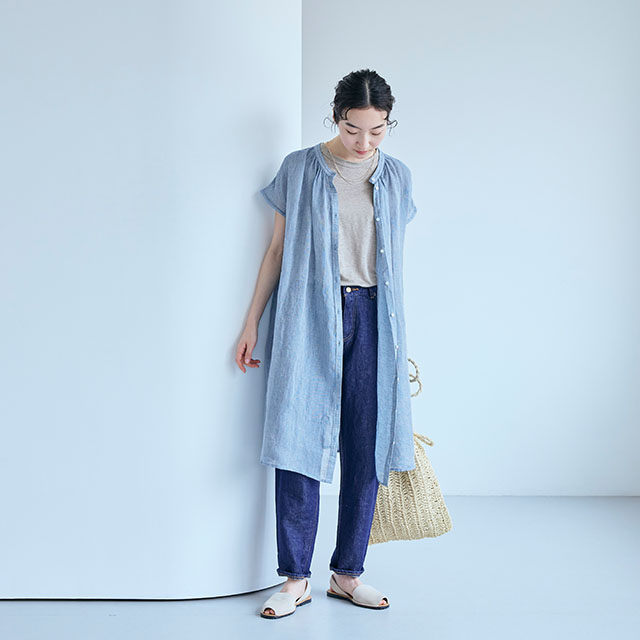 麻の皺(しわ) ワンピース｜衣料品｜中川政七商店 公式サイト