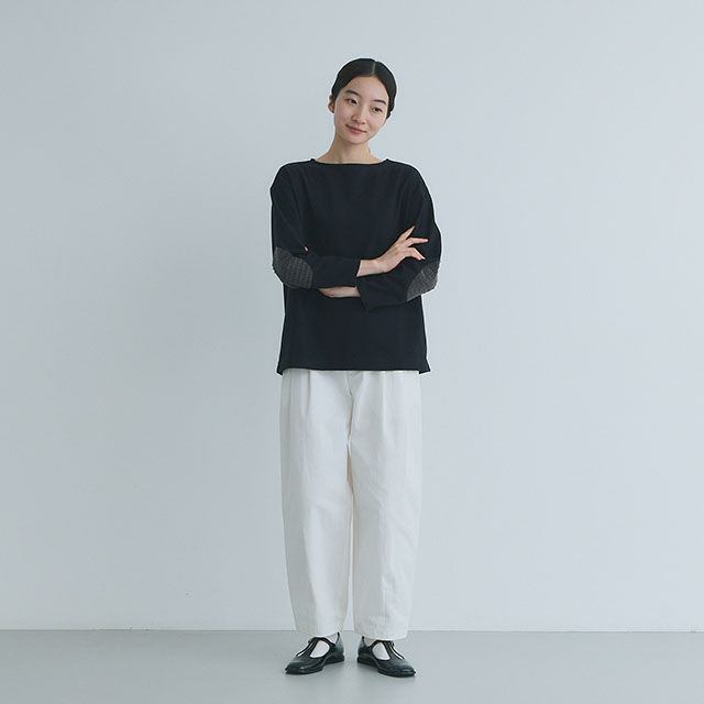 布ぬのバスクシャツ ドビーコール