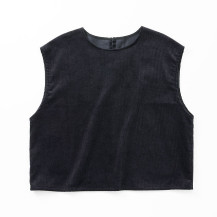 タグ付き　完売品　中川政七商店　綿麻のコール天ベスト　墨紺 タグ付き 完売品 中川政七商店 綿麻のコール天ベスト 墨紺