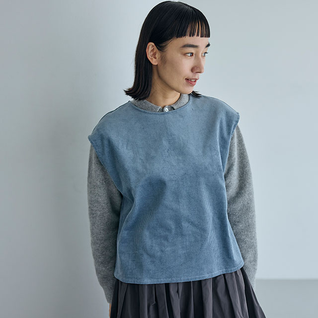 綿麻のコール天 プルオーバーベスト｜衣料品｜中川政七商店 公式