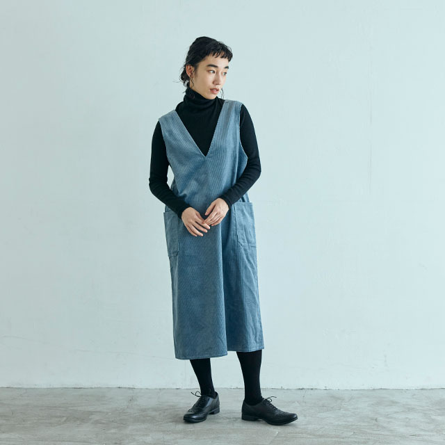 【キキ】 中川政七商店セットアップ　麻 リネン　インディゴ 中川政七商店の“日本らしさ”を感じるメンズライン「一着」麻墨や