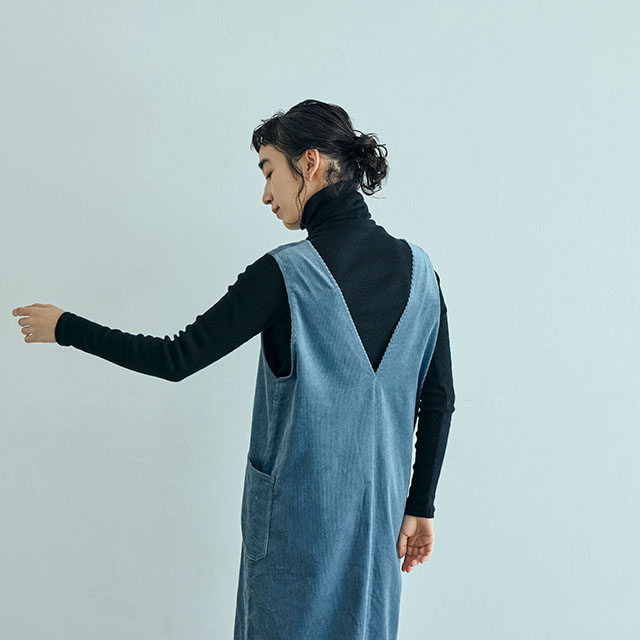 綿麻のコール天 ジャンパースカート｜衣料品｜中川政七商店 公式