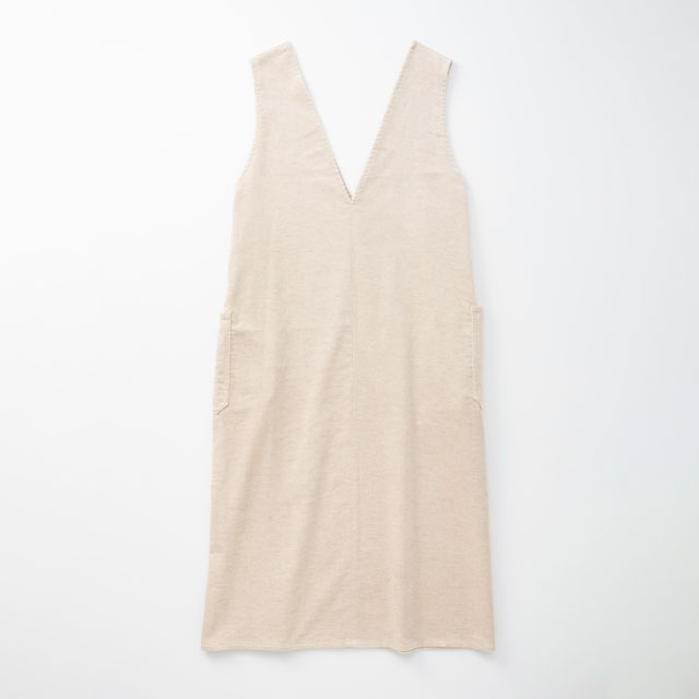 綿麻のコール天 ジャンパースカート