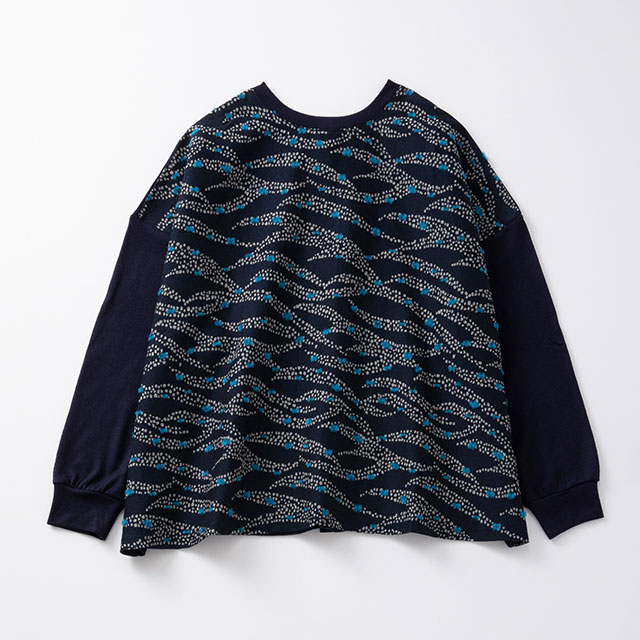 めぐり布 後ろボタンカットソー