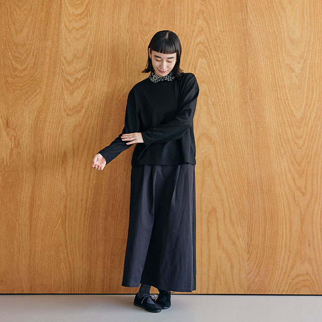 めぐり布 襟付きカットソー