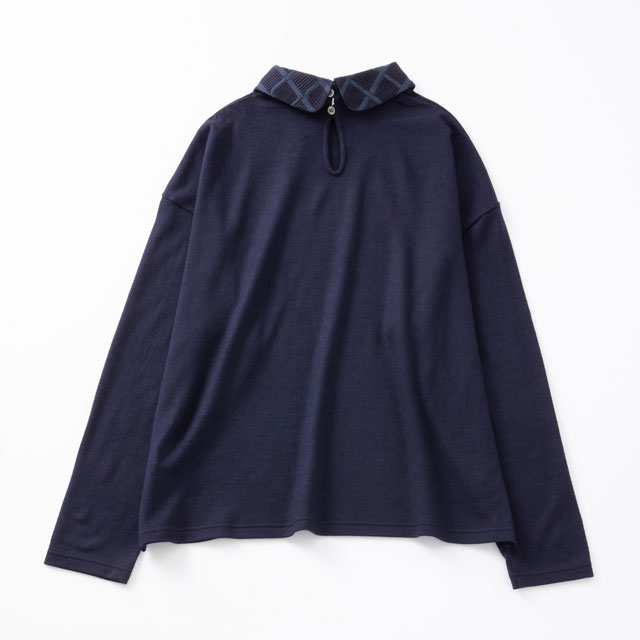 めぐり布 襟付きカットソー