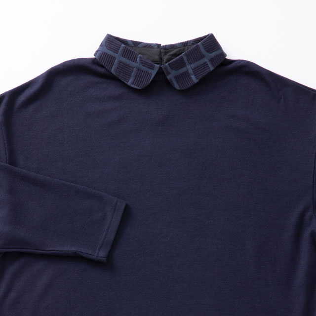 めぐり布 襟付きカットソー