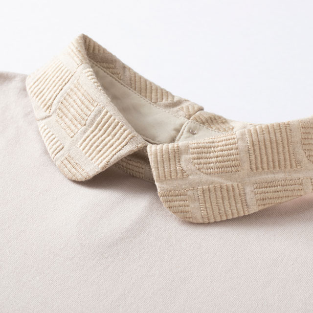 めぐり布 襟付きカットソー