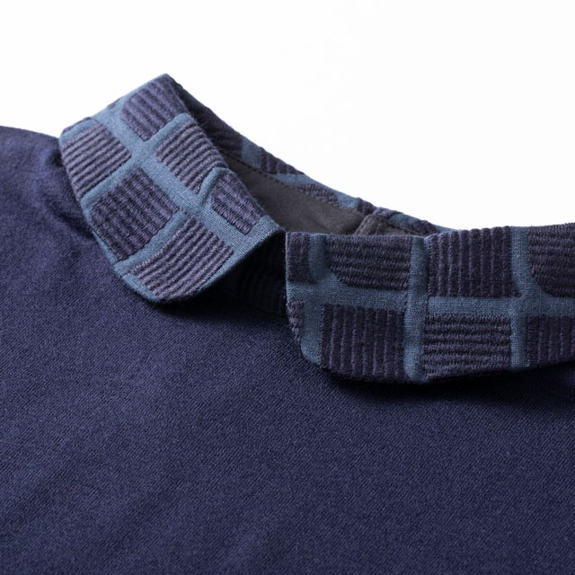 めぐり布 襟付きカットソー