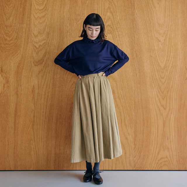 めぐり布 襟付きカットソー