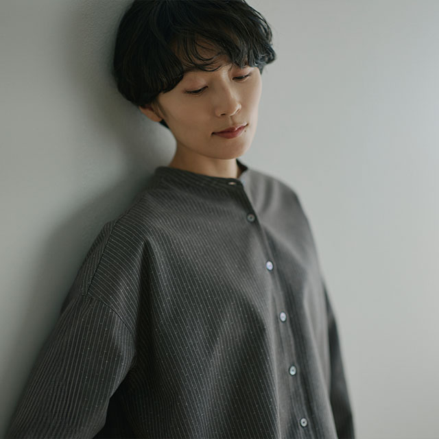 中川政七商店　2025秋冬発売　新品　やわらかネルのバックギャザーロングブラウス やわらかネルのバックギャザーロングブラウス｜衣料品｜中川政七