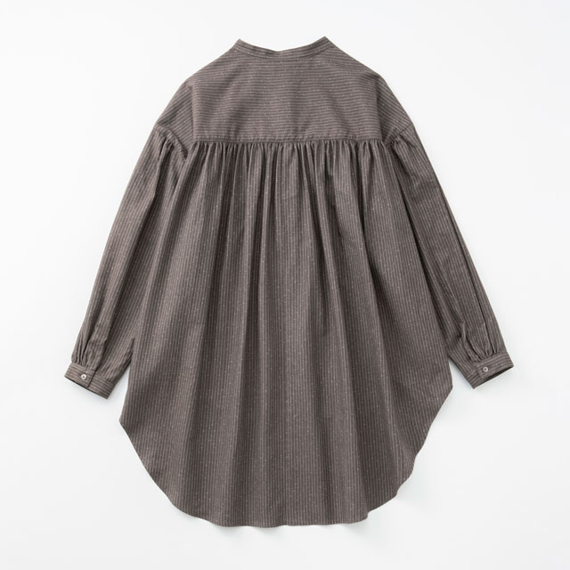 中川政七商店　2025秋冬発売　新品　やわらかネルのバックギャザーロングブラウス やわらかネルのバックギャザーロングブラウス｜衣料品｜中川政七