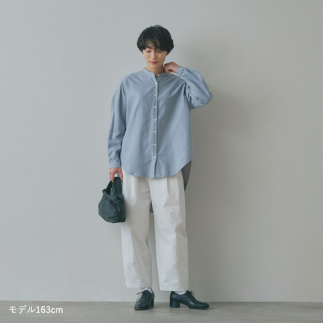 中川政七商店　2025秋冬発売　新品　やわらかネルのバックギャザーロングブラウス やわらかネルのバックギャザーロングブラウス｜衣料品｜中川政七