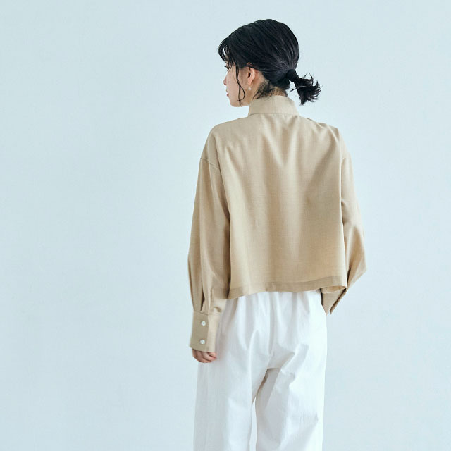 【WEB限定】SETTO OKKAKE SHIRT 25AW/ 平織りサマーウール