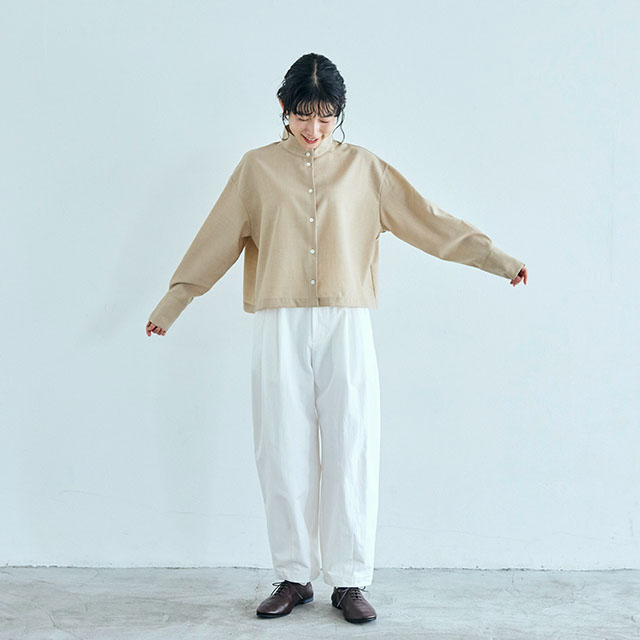 【WEB限定】SETTO OKKAKE SHIRT 25AW/ 平織りサマーウール