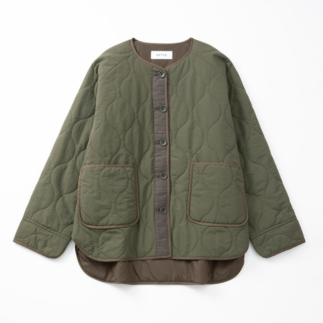 QUILT JACKET　オリーブ