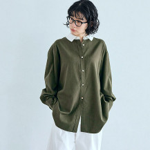 のりまき 中川政七商店　リング糸ドビー　ロングキュロット　カーキ色 リング糸ドビー ロングキュロット｜衣料品｜中川政七商店 公式サイト