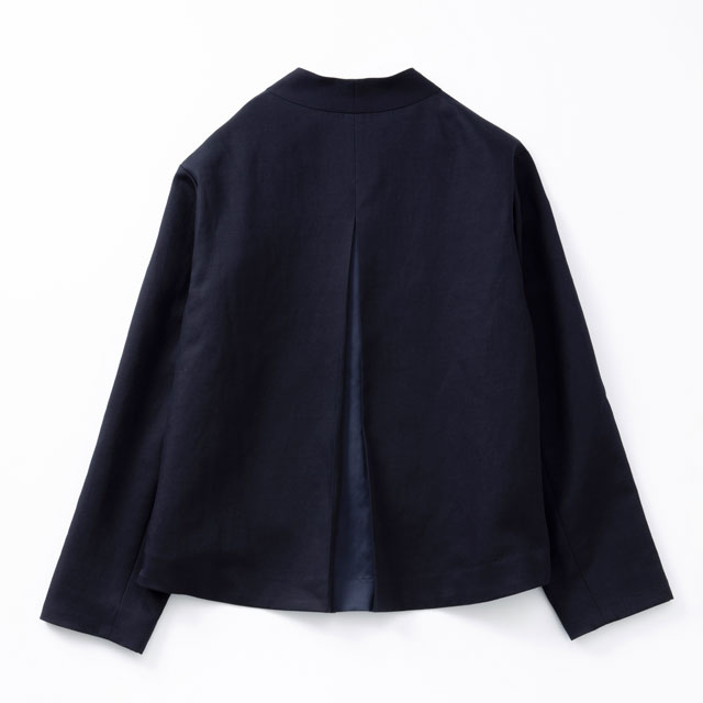 リネンコットンとサテンのジャケット