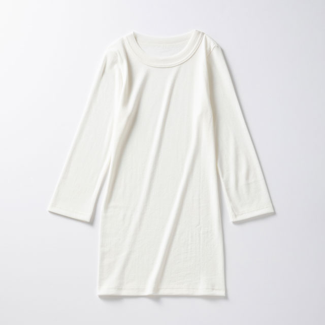 さらさら綿の七分袖プルオーバー