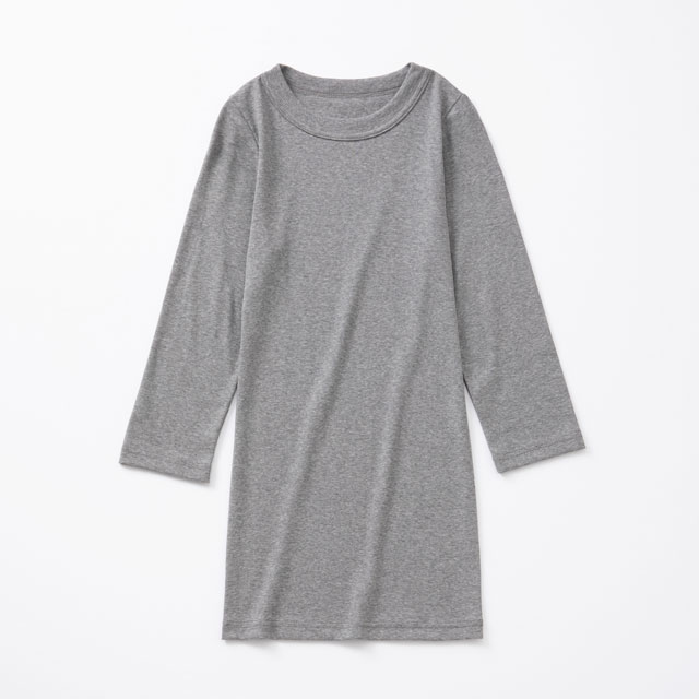 さらさら綿の七分袖プルオーバー