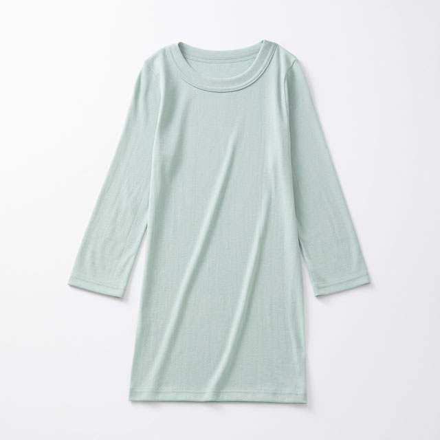 さらさら綿の七分袖プルオーバー