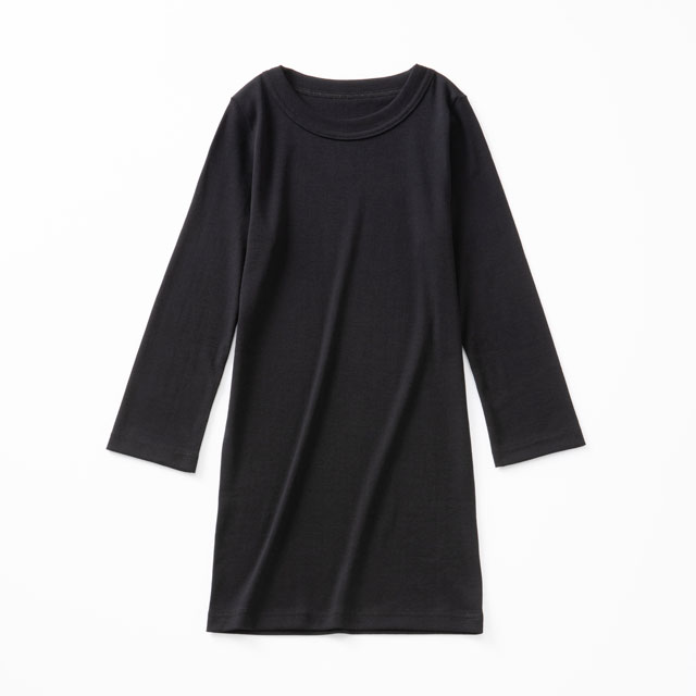 さらさら綿の七分袖プルオーバー